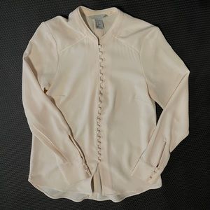 Cream colored H&M button down blouse